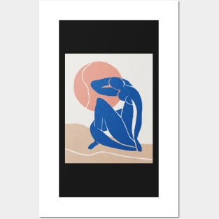 Blue nude under the sun Henri Matisse abstract art Posters and Art